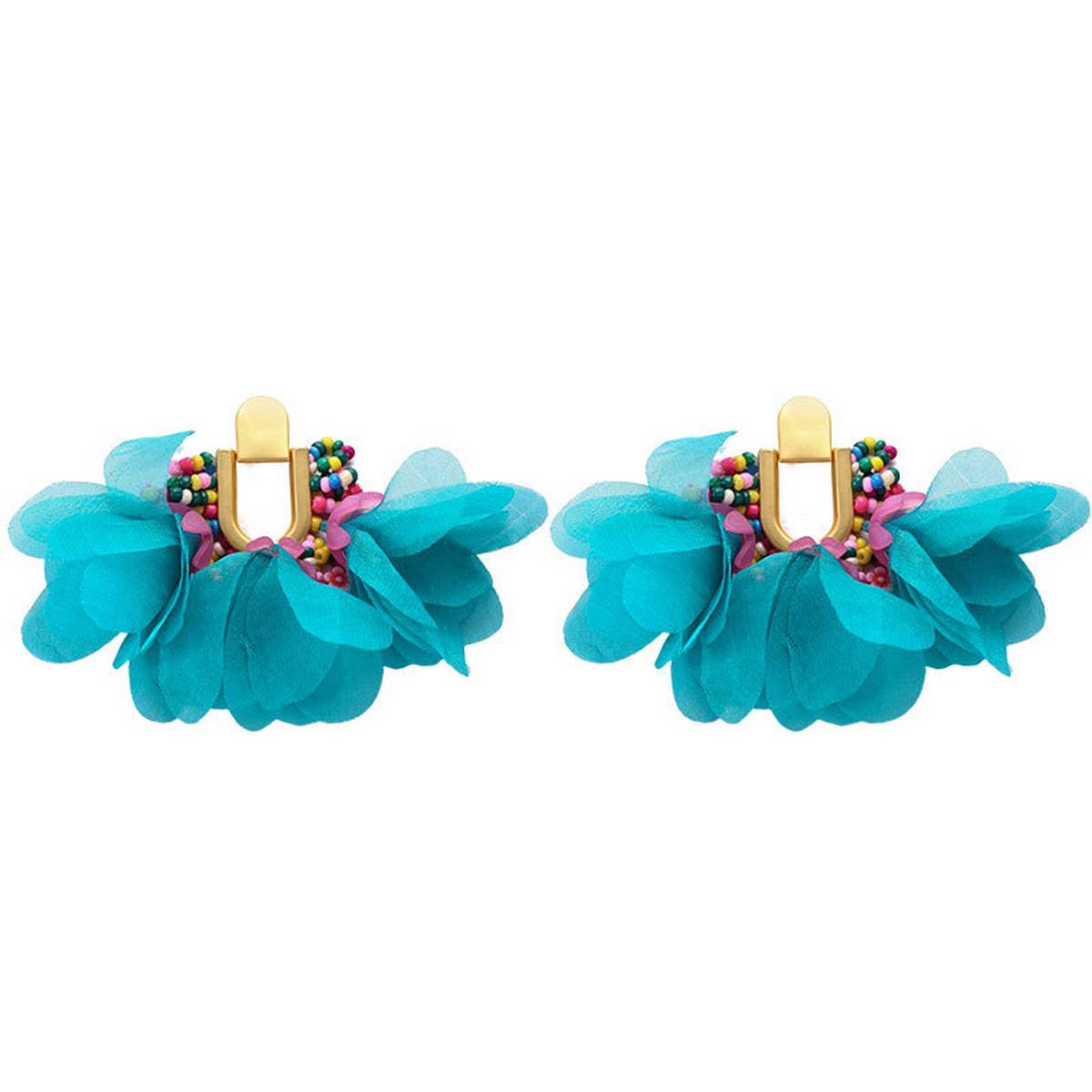 U-Shaped Beaded Tassel Earrings ? Dopamine Style