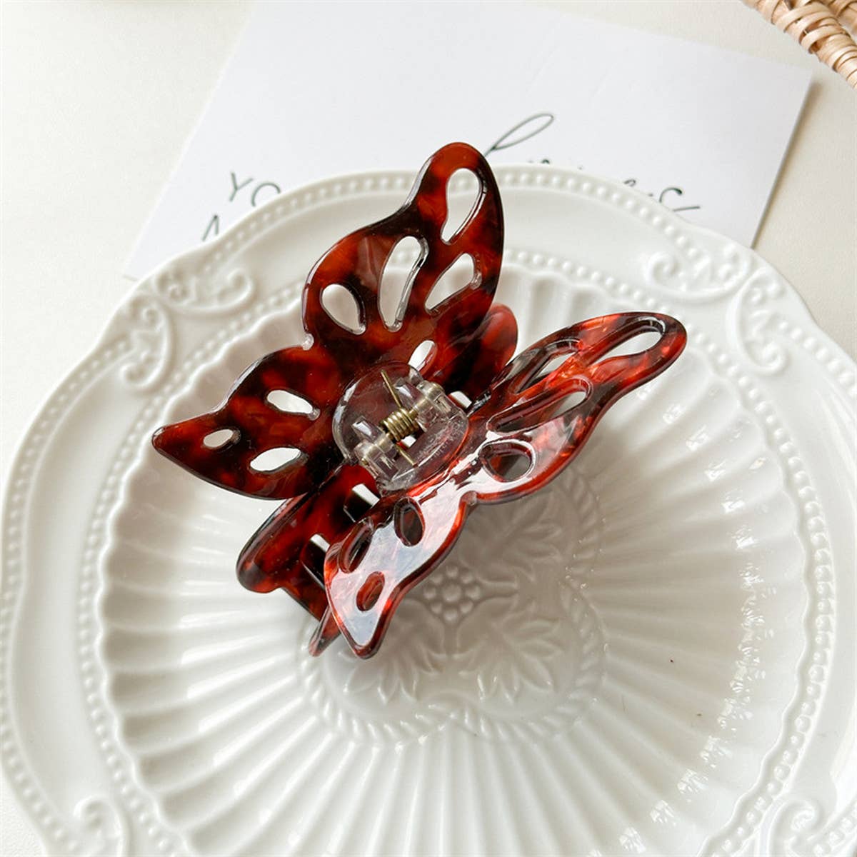 New Large Hollow Butterfly Hair Claw Women's Clip_CWAHA1028