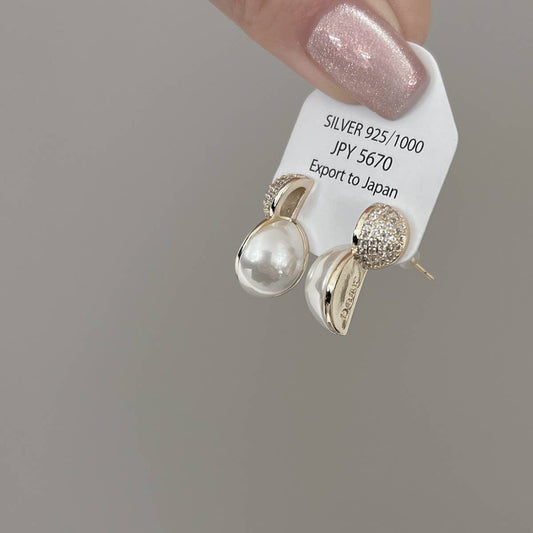 PERSONALIZED SPLICING PEARL EARRINGS_CWAJE2032