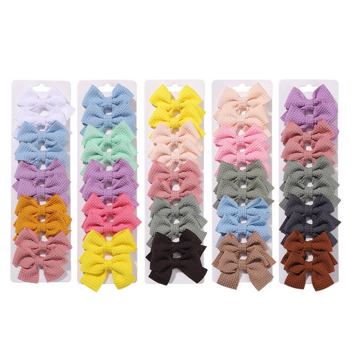 1.6" Handmade Fabric Bow Clips for Girls_CWAHA6756