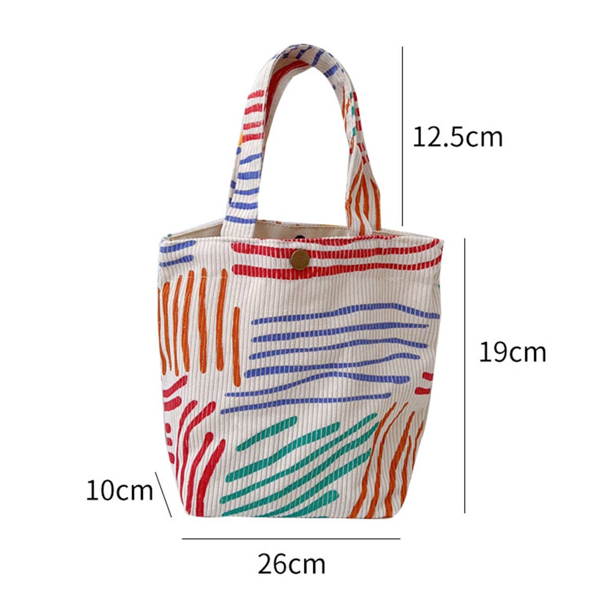 Colorful line fashionable color-blocking bag