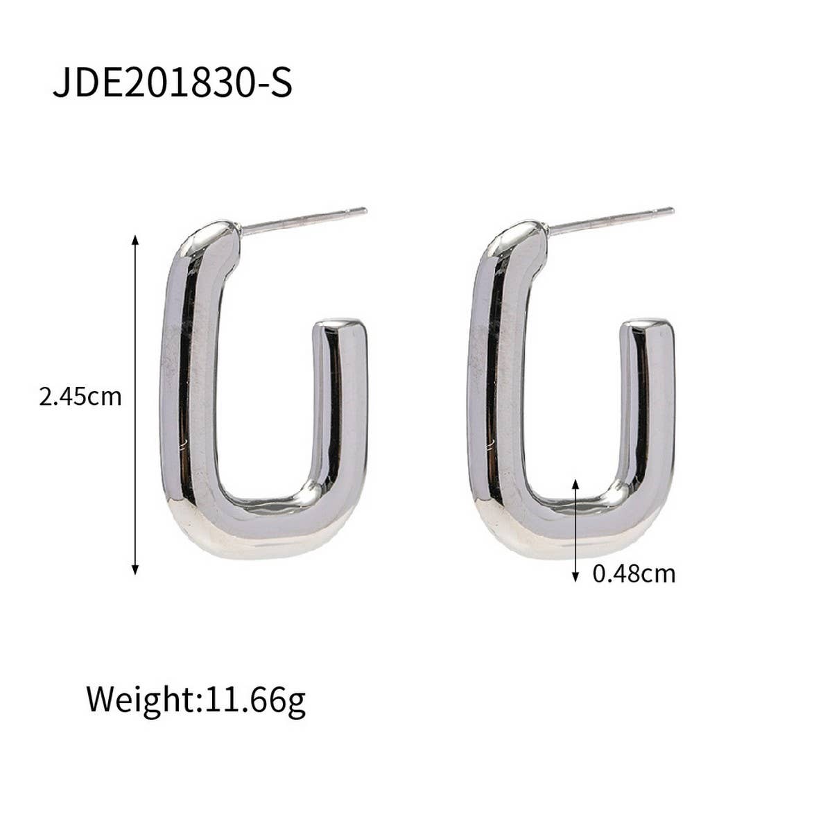 HIGH-GRADE LIGHT LUXURY TITANIUM STEEL EARRINGS