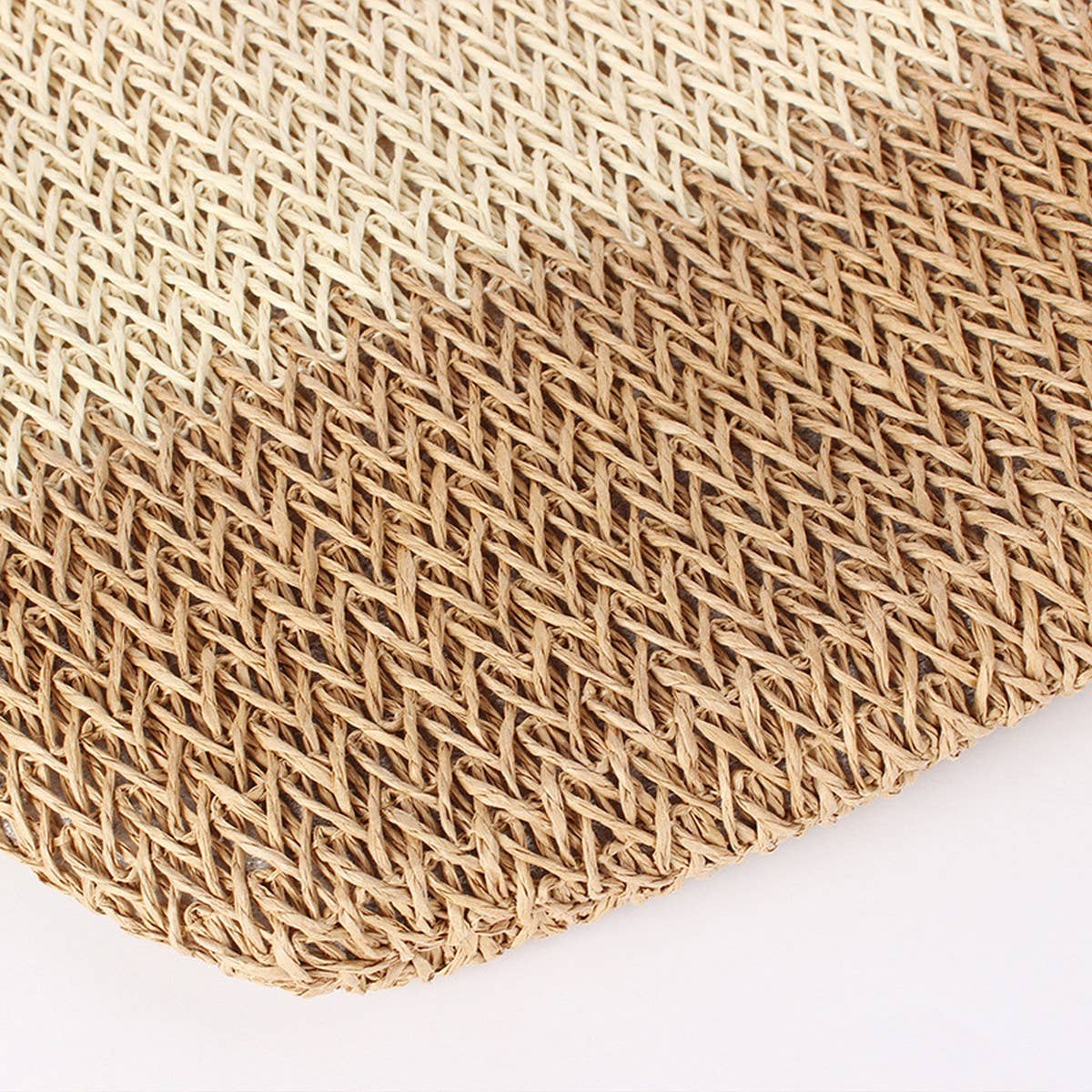 SIMPLE SOLID COLOR PAPER ROPE WOVEN BAG_CWAB4716