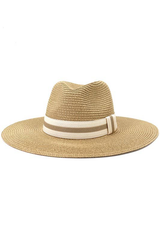 CASUAL SUMMER BANDING  PANAMA HAT_CWAH102