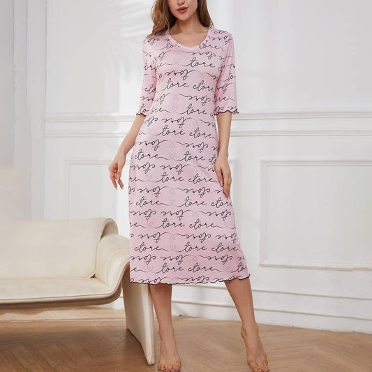 Silky skin pro round neck medium sleeve home group