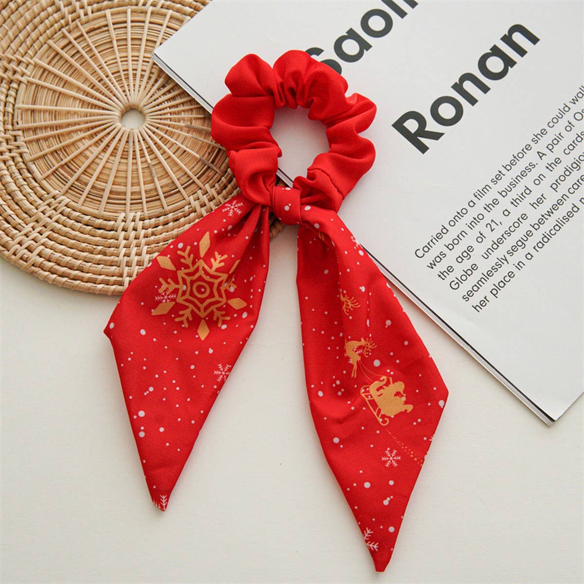 CHRISTMAS HAIRBAND CLOTH RING HAIR ACCESSORIES