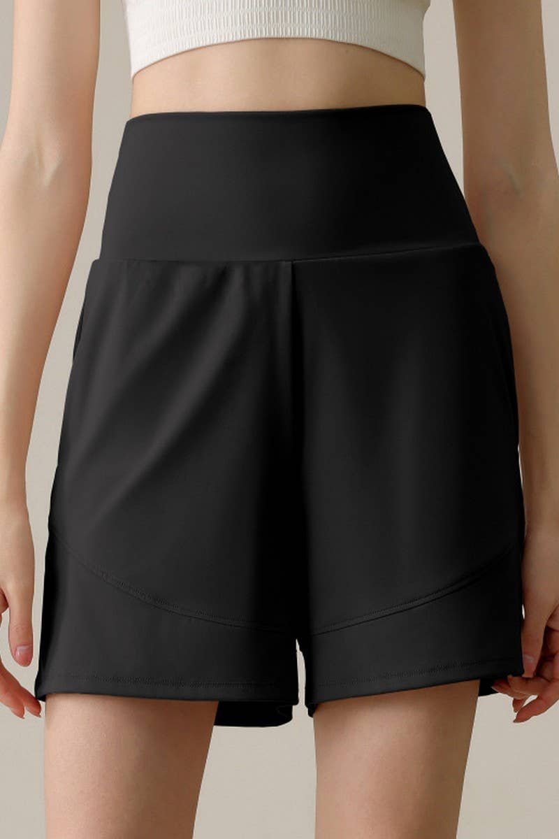 CWBSP0223_HIGH WAISTED YOGA CASUAL SPORTS SHORTS