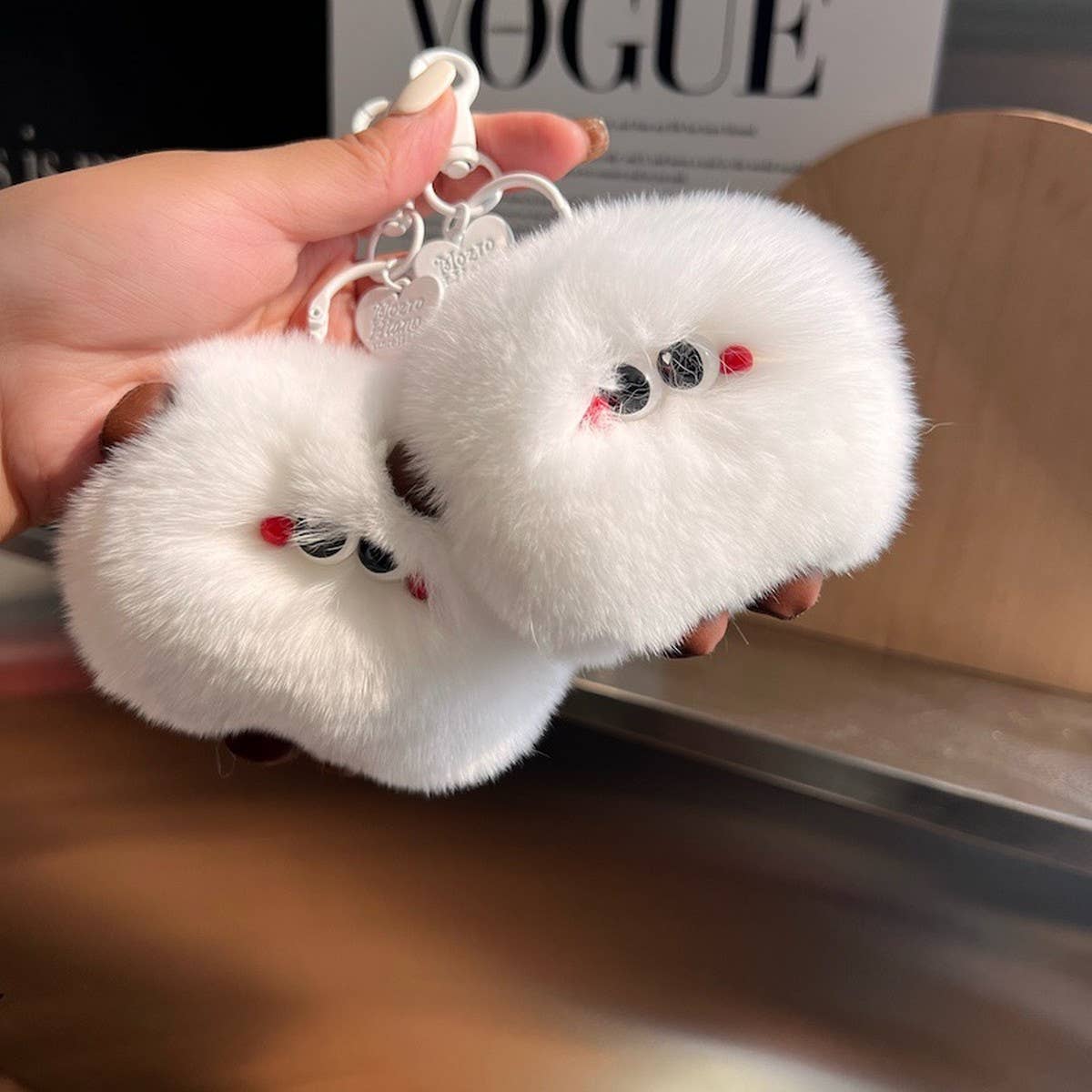 CUTE PLUSH BREAD CAR KEYCHAIN BAG ACCESSORIES