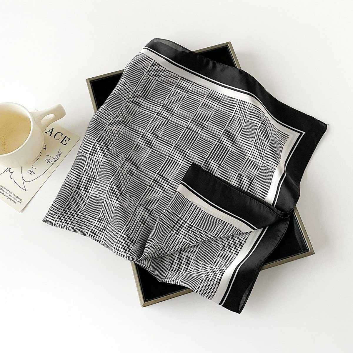 Satin Scarf - Simple Premium Lightweight Square