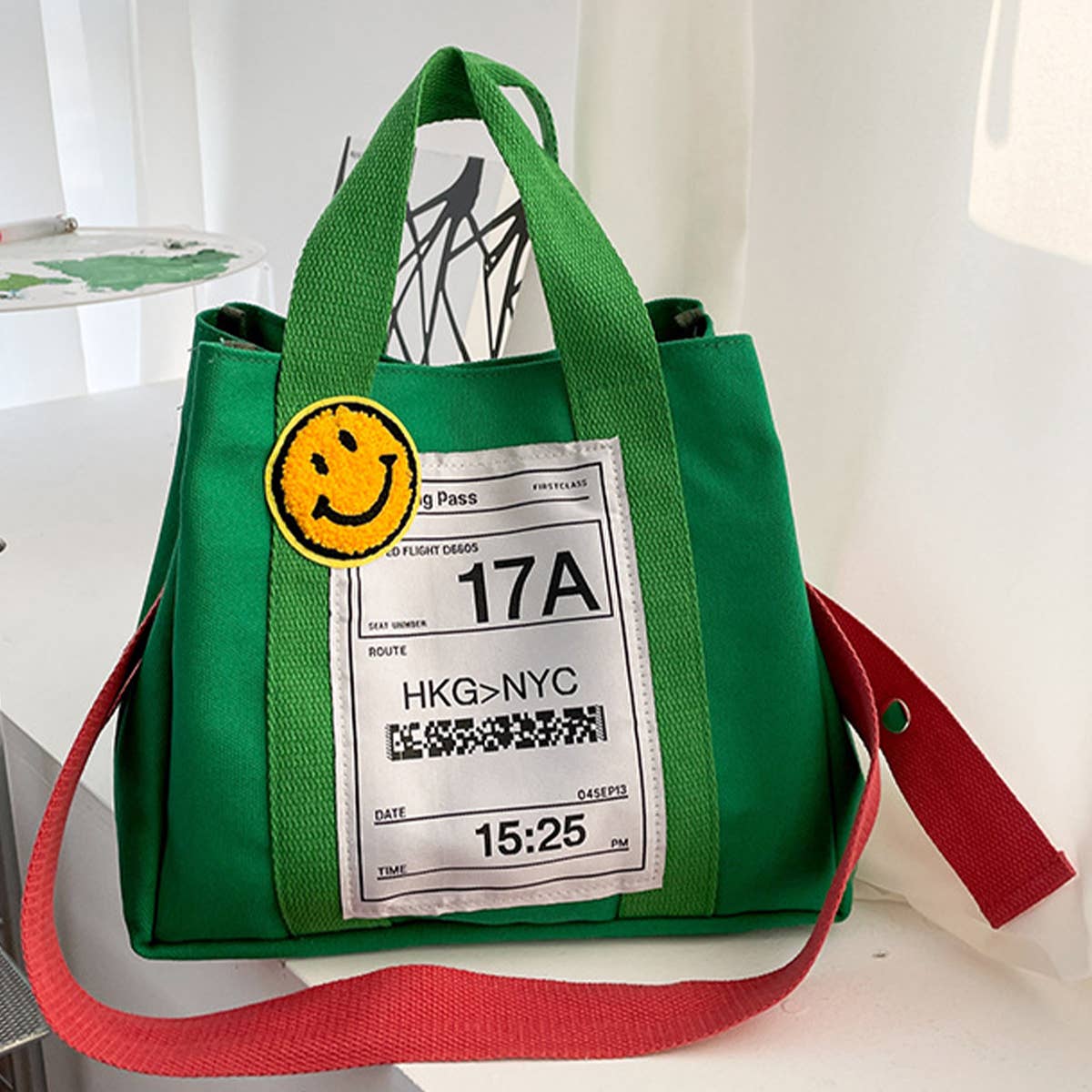 LARGE CAPACITY CUTE CANVAS SHOULDER BAG TOTE BAG_CWAB1674