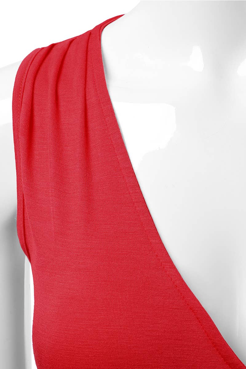 AWTTK624_Sleeveless Tank Tops Deep V-Neck Surplice Wrap