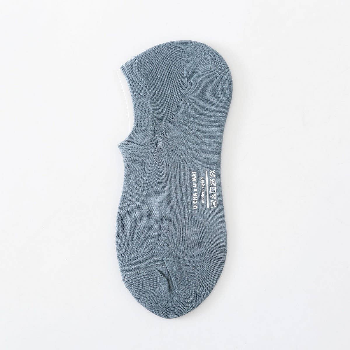MEN'S SOLID COLOR COTTON MESH INVISIBLE SOCKS