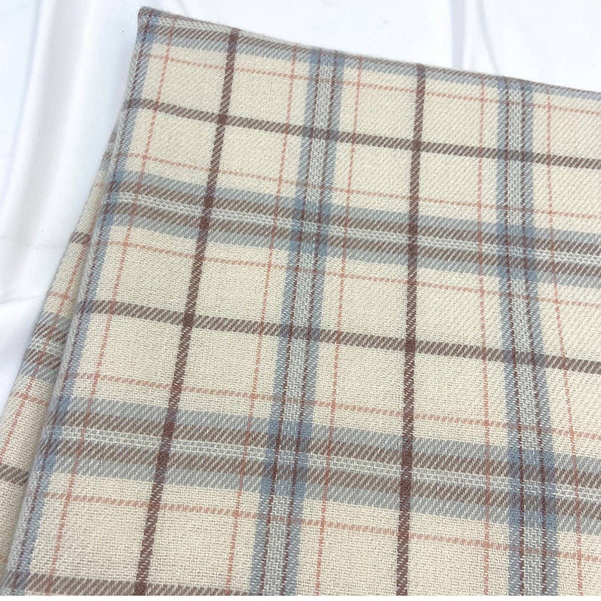 Plaid Faux Cashmere Scarf-Cozy Fringe Winter Wrap_CWASC1459