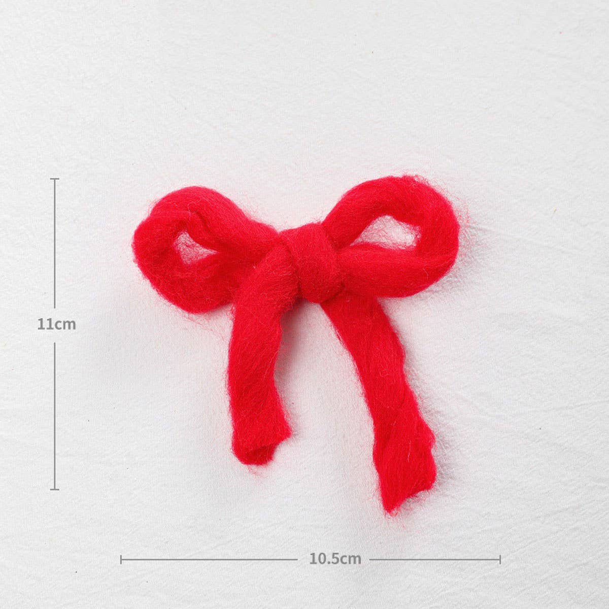 Felt Plush Bow Ribbon Christmas Tree Hanging Decor