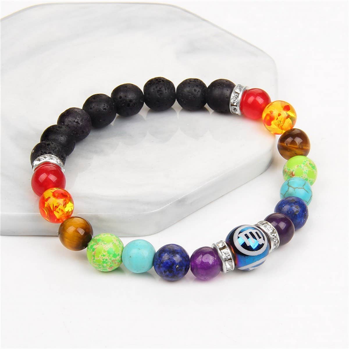 CWAJE3877_TWELVE CONSTELLATIONS COLORFUL BEADS BRACELET