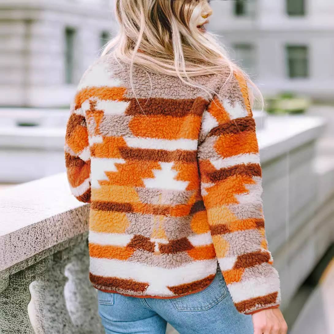 LEATHER FLEECE PATCHWORK BREASTED CARDIGAN