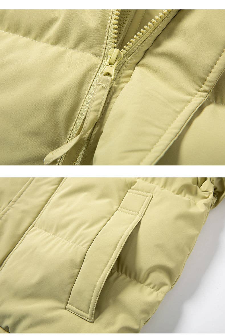 Two thick and warm cotton-padded jackets