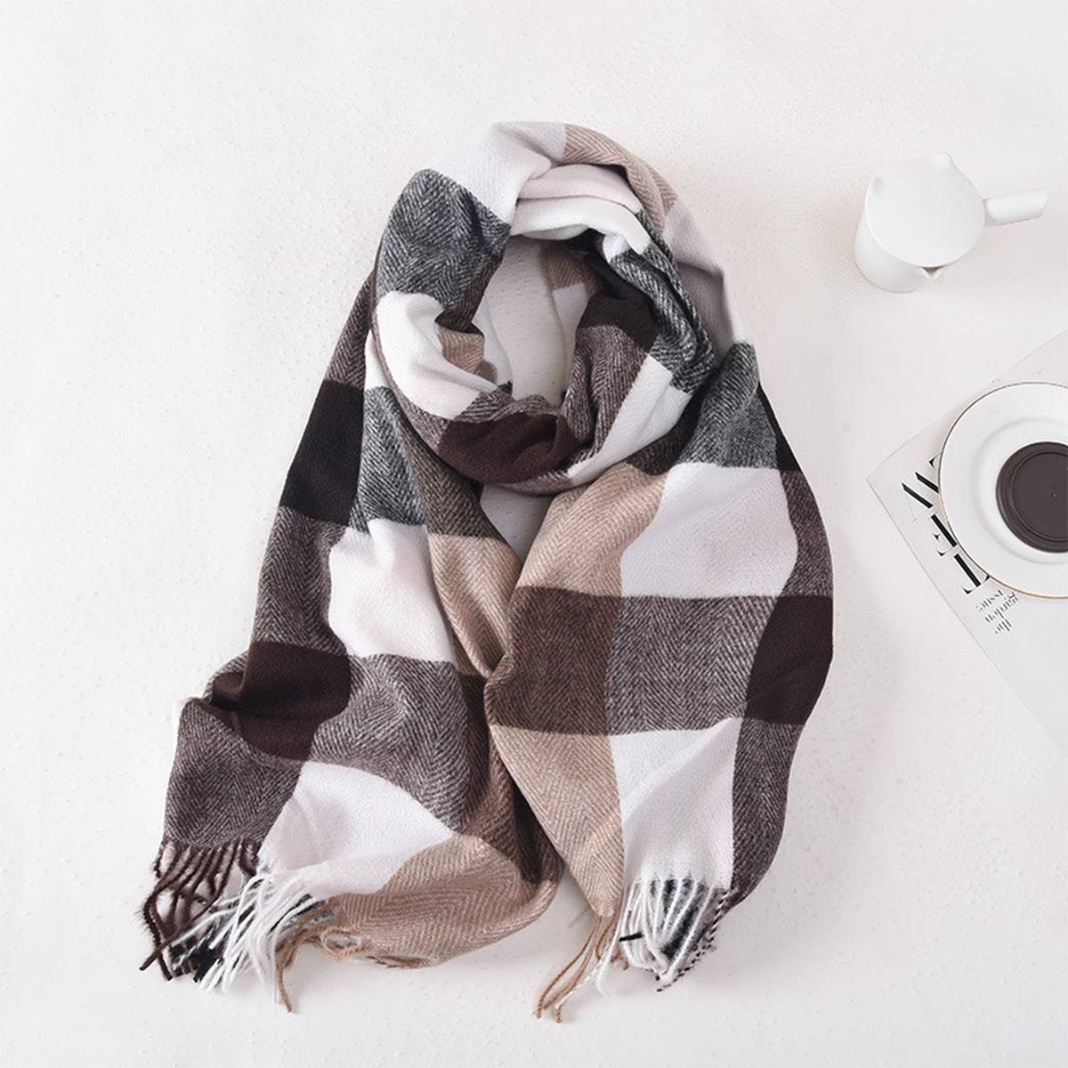Plaid Winter Scarf ??Cute Unisex Wrap_CWASC0400