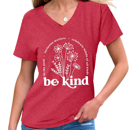 Women??¢s Summer T-Shirt ??Elegant V-Neck Style_CWTTS1542