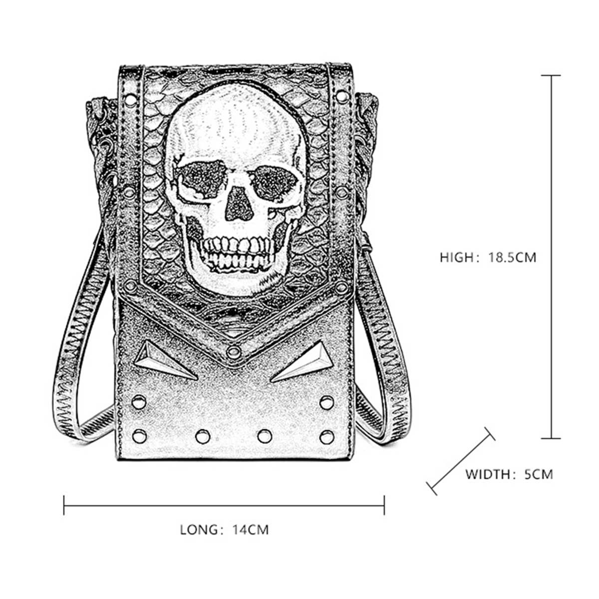 RETRO STEAMPUNK SKULL SHOULDER BAG_CWAB0635