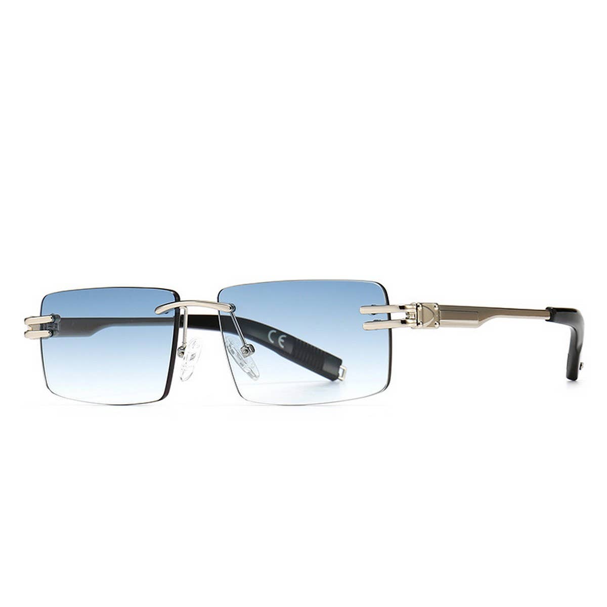MODERN RETRO SQUARE FRAME NARROW SUNGLASSES