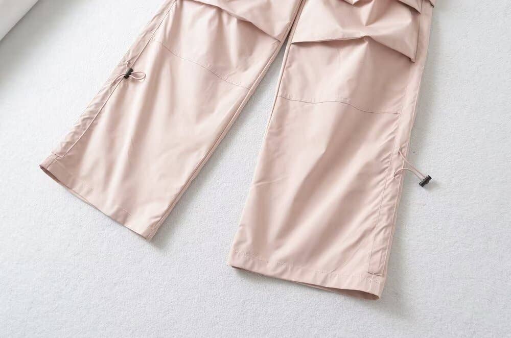 Niche pleated straight-leg wide-leg casual pants