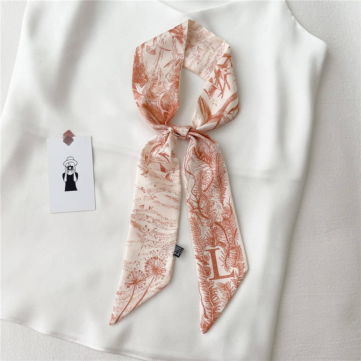 LETTER CREATIVE DOUBLE-LAYER HAIRBAND HEAD SCARF