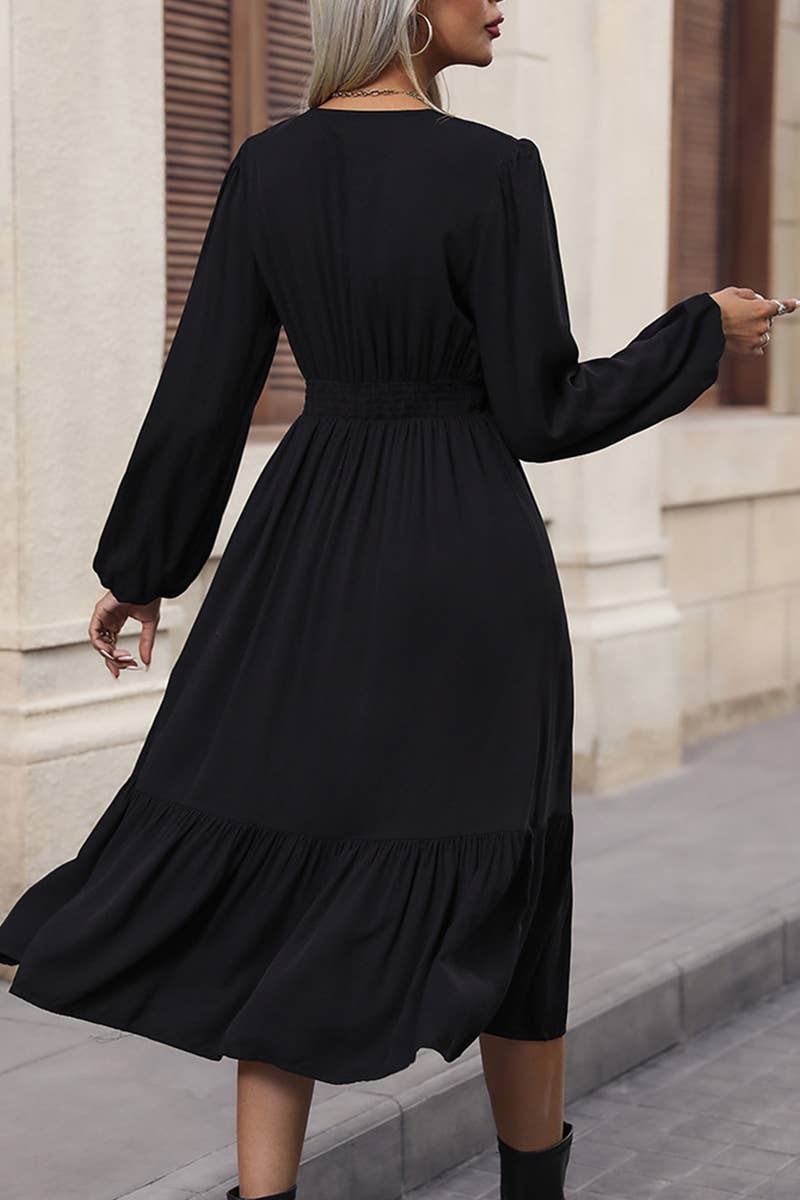 WOMEN V NECK DRESS_CWDSD2016