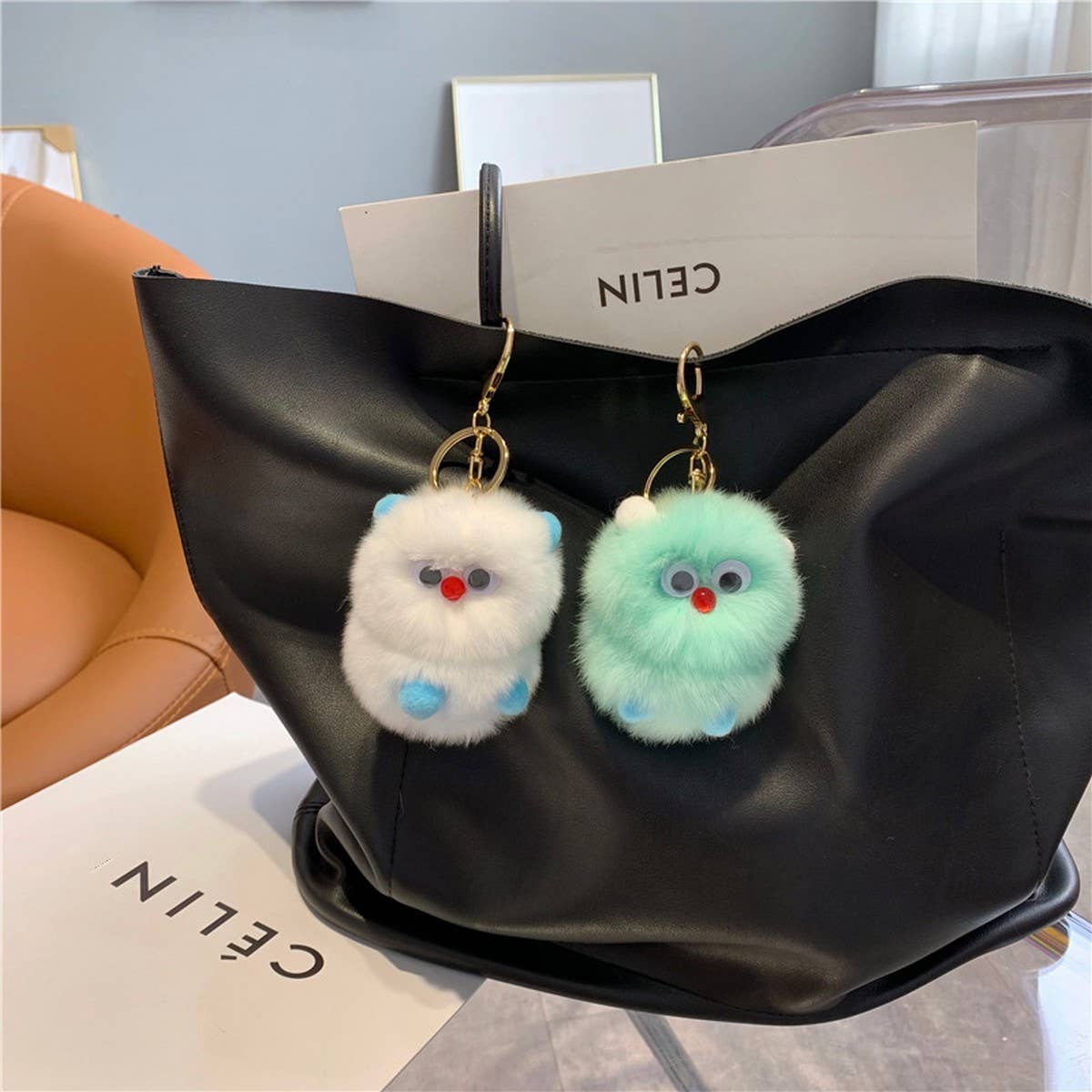 LITTLE MONSTER CAR KEYCHAIN PENDANT ACCESSORIES