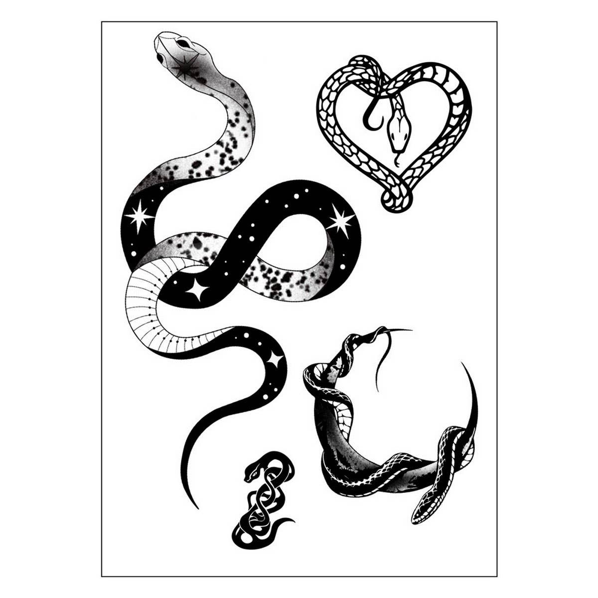 Dark Tribal Snake Tattoo ? Black Mamba Arm Sticker