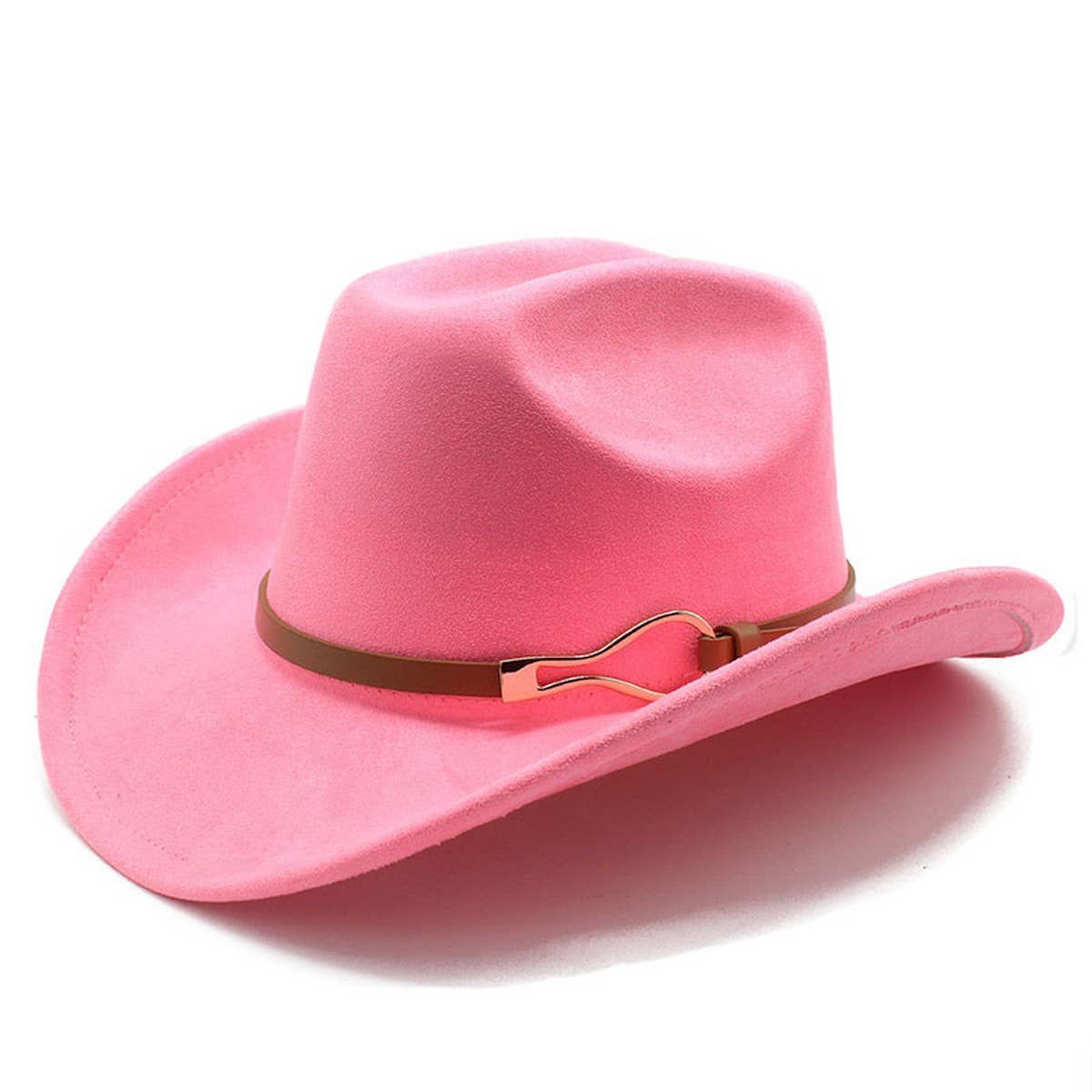 Belt Buckle Western Cowboy Hat Adjustable Brim_CWAH2532