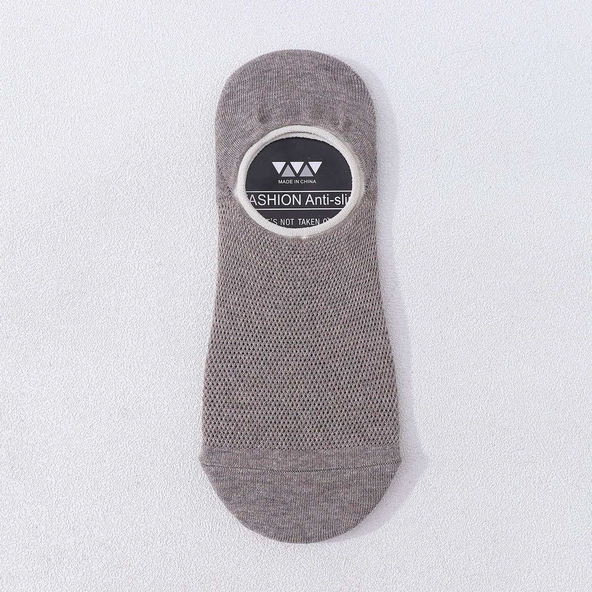MEN'S SOLID COLOR COTTON ALL-MATCH MESH BOAT SOCKS