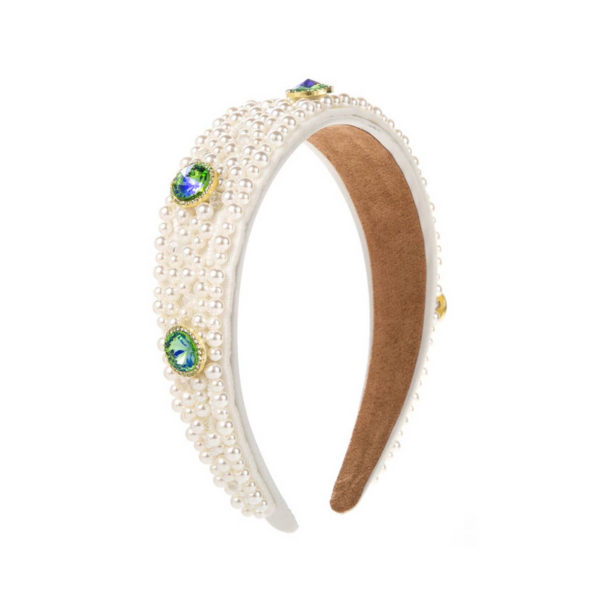 FASHION WIDE-BRIMMED RHINESTONE PEARL HEADBAND_CWAHA2131