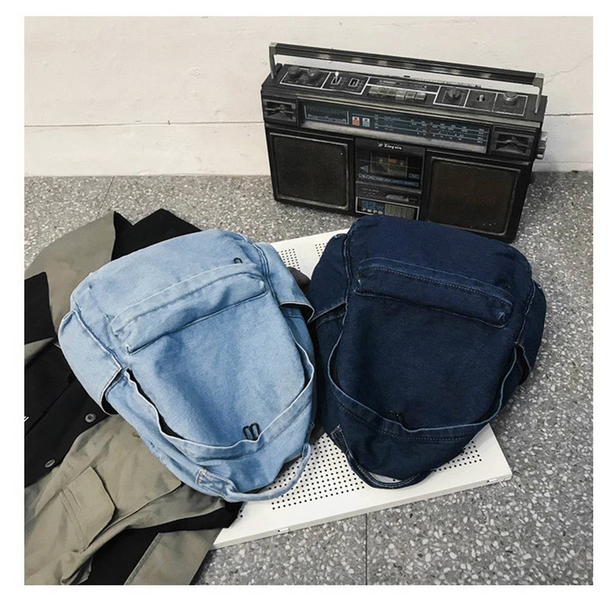 VERSATILE CANVAS BACKPACK LEISURE SHOULDER BAG_CWAB2213