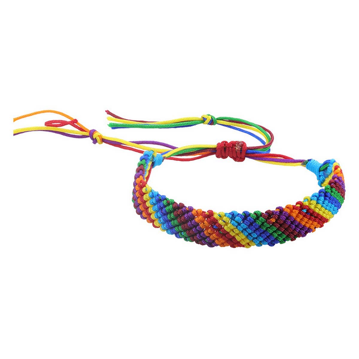 COLORFUL ROPE RAINBOW HAND-WOVEN BRACELET