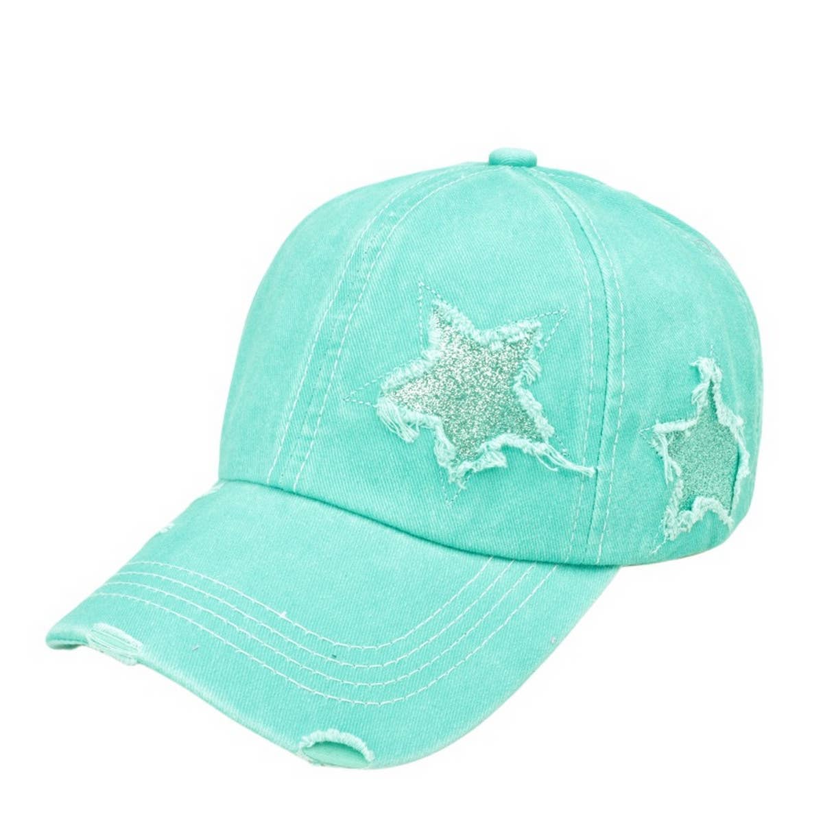 Women's Star Sequin Baseball Cap,  Sun Hat CWAH1126
