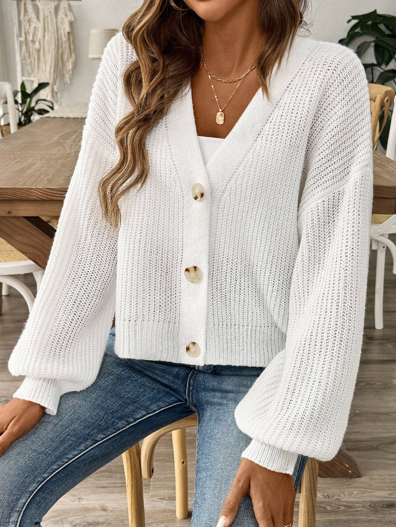 SIMPLE SHORT SINGLE BREASTED CARDIGAN COAT