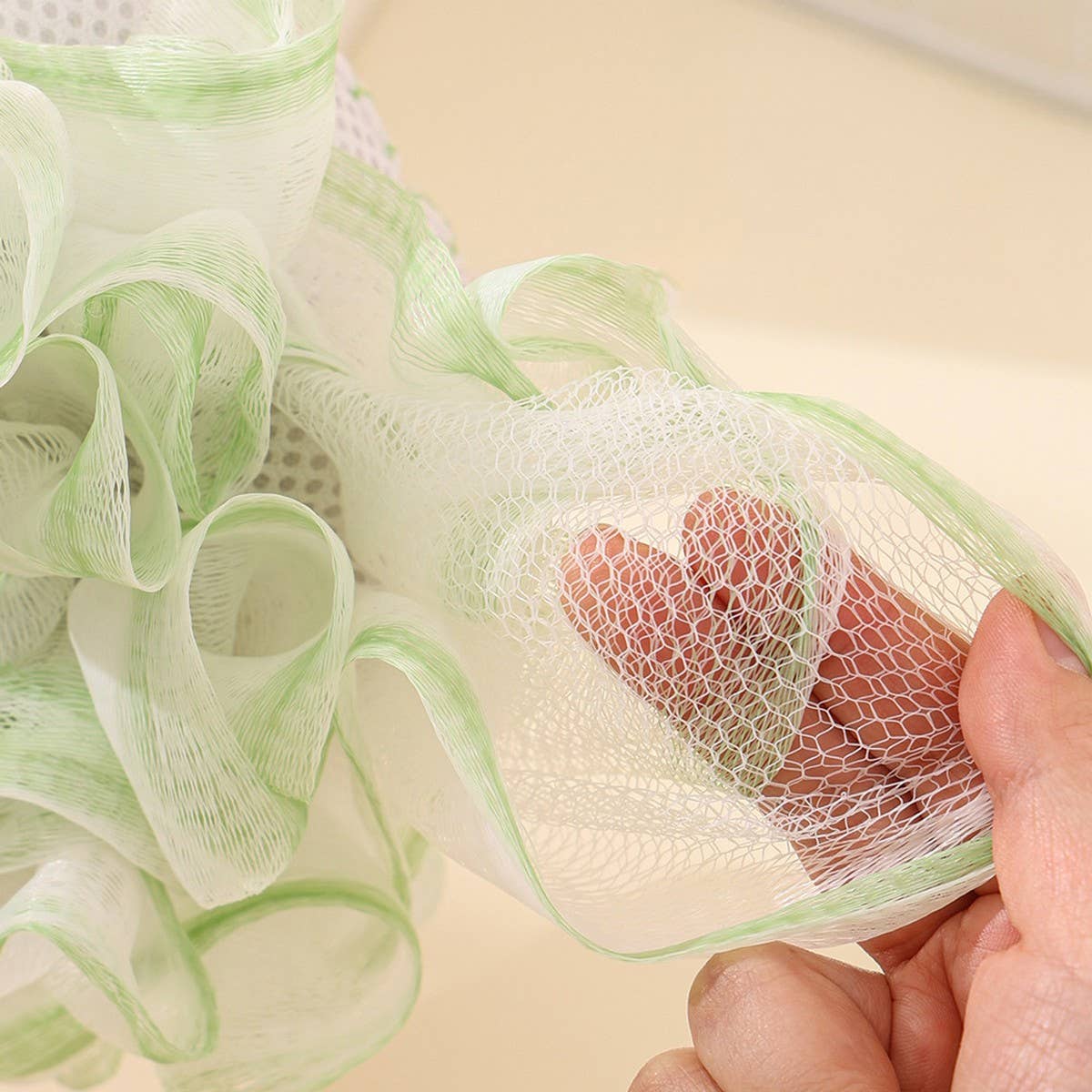 BATH POUF FINE SAND BATH TOWEL BATH FLOWER BALL_CWMM3358