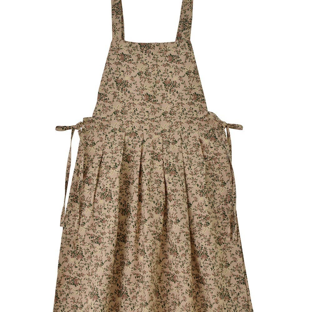 Cotton Floral Print Aprons with pockets vintage