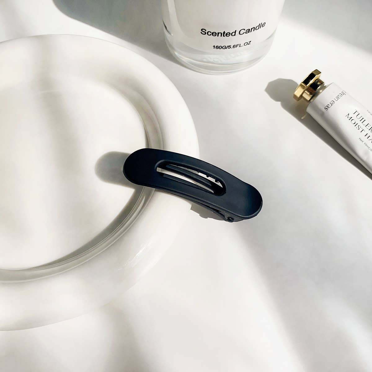 Simple and elegant matte coffee series hair clips