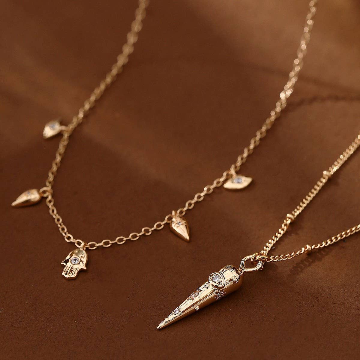 New Evil Eye Multi-Pendant Necklace