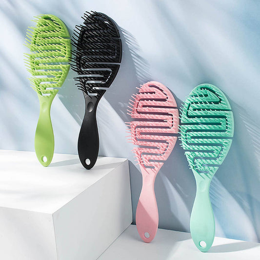 WOMEN AIR CUSHION HOLLOW MASSAGE COMB