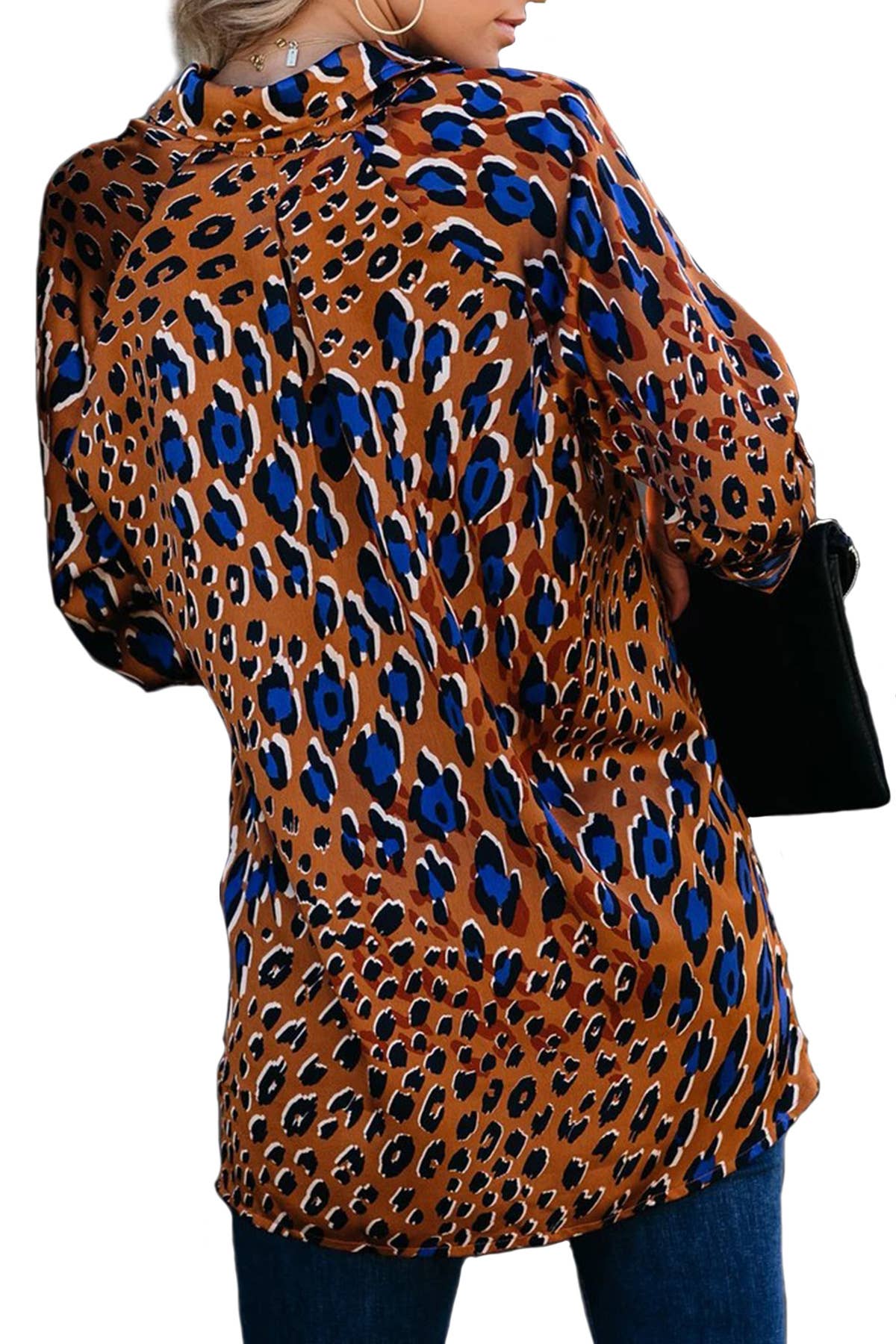 LEOPARD PRINT FASHION CASUAL LONG-SLEEVED SHIRT