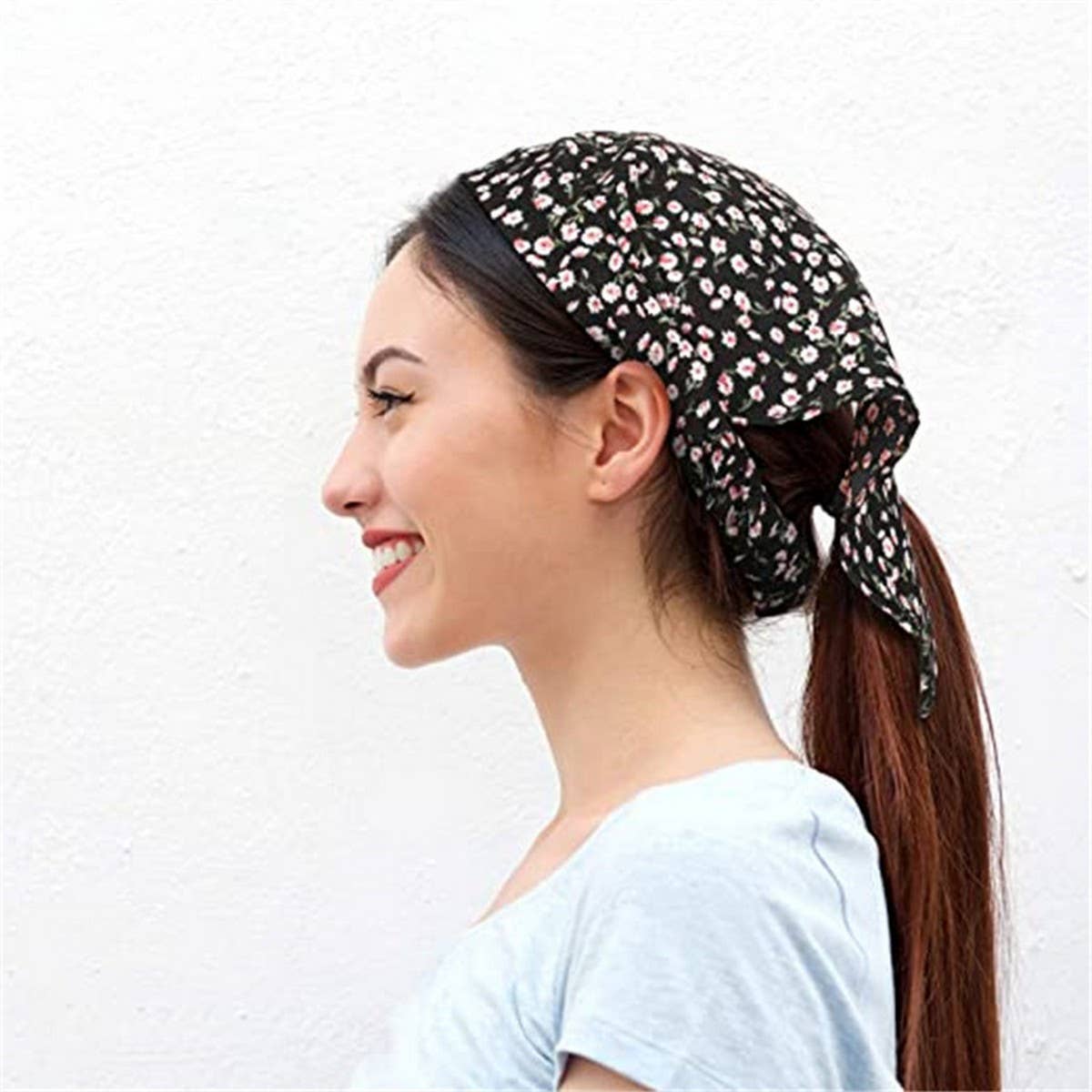 TRIANGLE SCARF ELASTIC HEADBAND HAIR ACCESSORIES