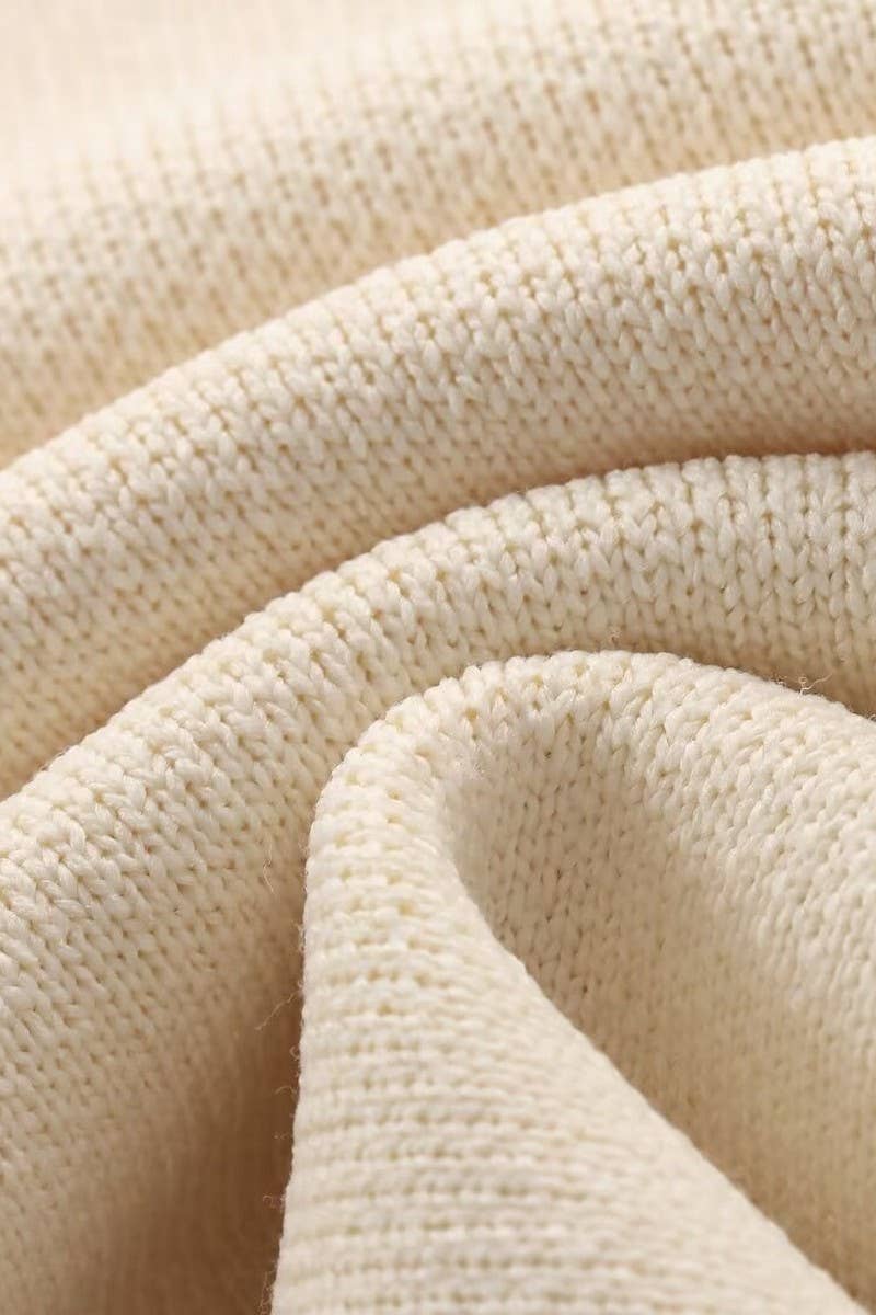 CWOCAL0968_CONTRAST COLOR SHORT-SLEEVED KNITTED COAT