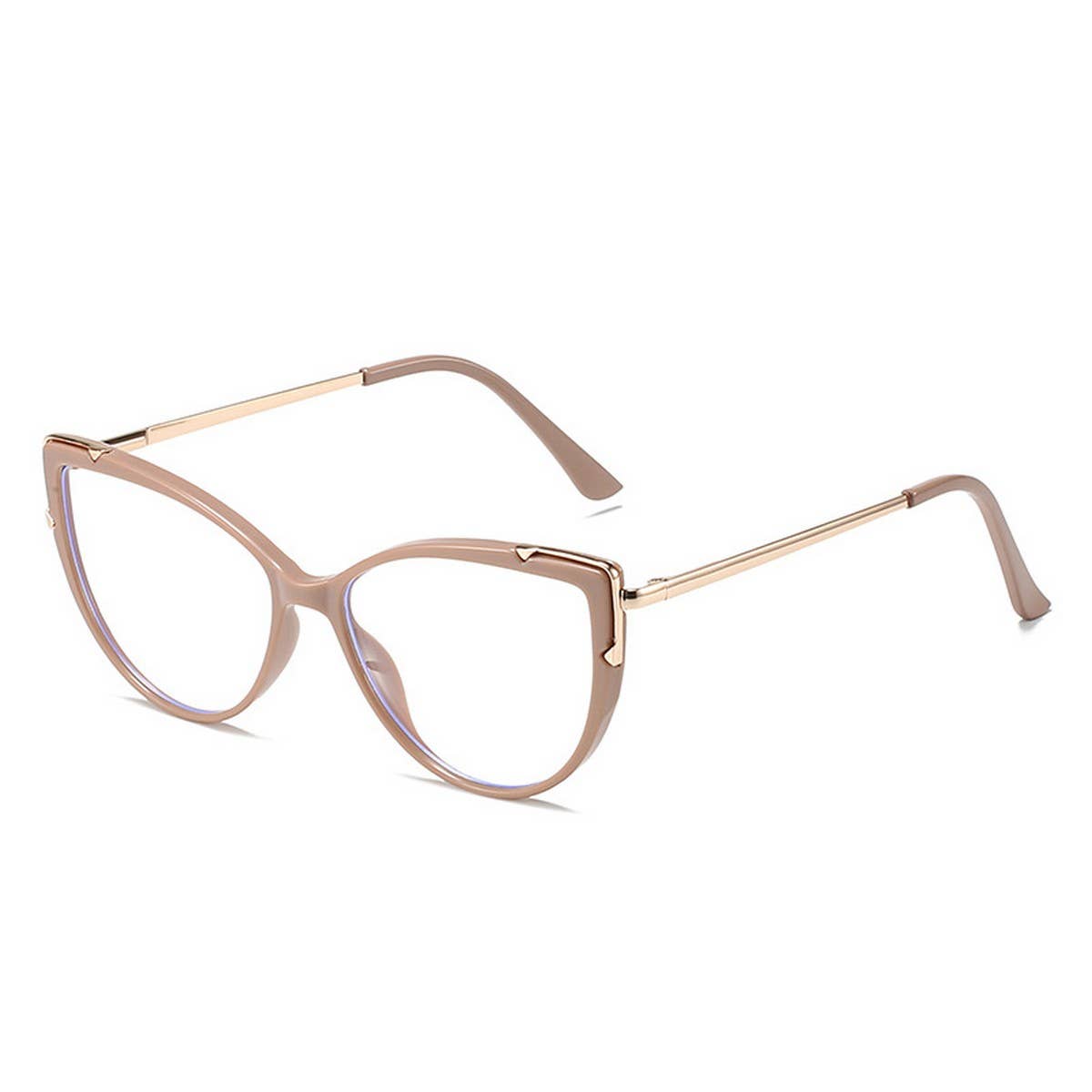 CAT-EYE TR FRAME TEMPLES BLUE LIGHT FLAT GLASSES_CWASG0275