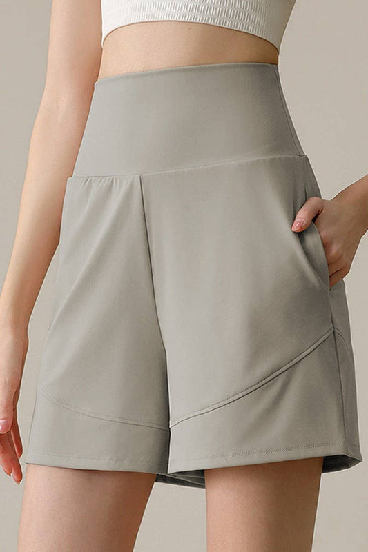 CWBSP0223_HIGH WAISTED YOGA CASUAL SPORTS SHORTS