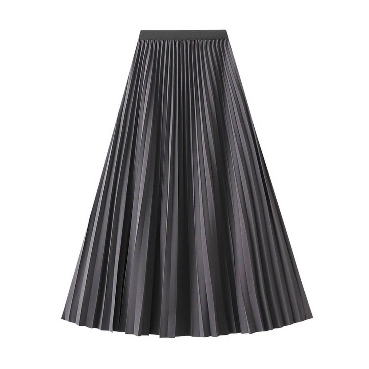 ACCORDION SKIRT LONG HIGH WAISTA-LINE PLEATEDSKIRT_CWBMS0293