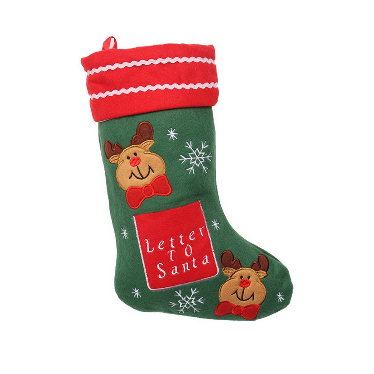 Santa Snowman Christmas Stocking Gift Bag_CWAJE05375