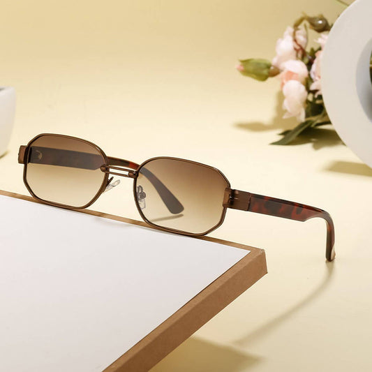 FASHIONABLE SQUARE FRAME SUN PROTECTION SUNGLASSES